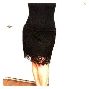 Black Lace Skirt